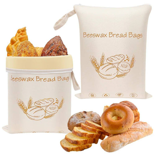 Reusable Beeswax Bread Bags