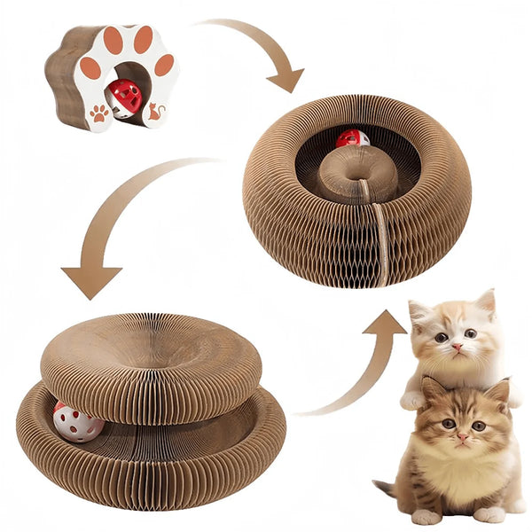 ScratchHub Foldable Cat Scratcher Lounge